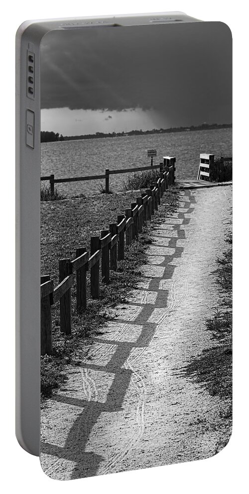 Apollo Beach Portable Battery Charger featuring the photograph Pathway to the Beach by Marvin Spates