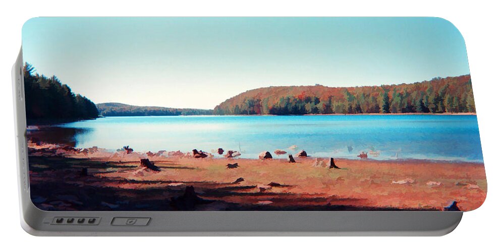 Landscapes And Seascapes; Scenic; American; Nature; Dean Wittle; Watercolor; Fine Art; Pennsylvania Portable Battery Charger featuring the painting Pennsylvania Autumn 004 by Dean Wittle