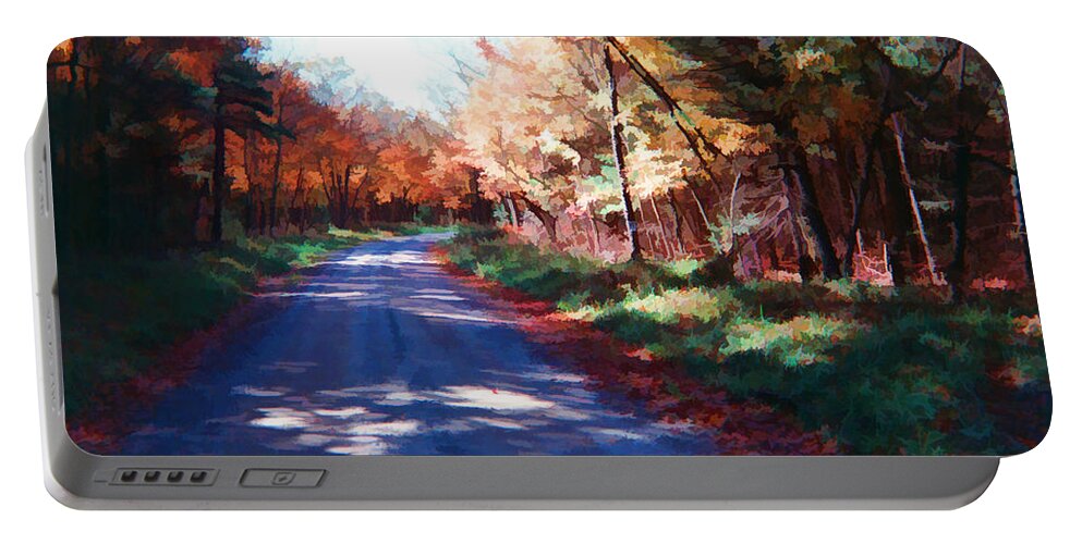 Landscapes And Seascapes; Scenic; American; Nature; Dean Wittle; Watercolor; Fine Art; Pennsylvania Portable Battery Charger featuring the painting Pennsylvania Autumn 006 by Dean Wittle