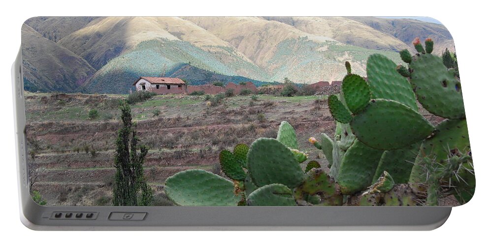 Photograph Portable Battery Charger featuring the photograph Peru Agriculture and Countryside by Cascade Colors
