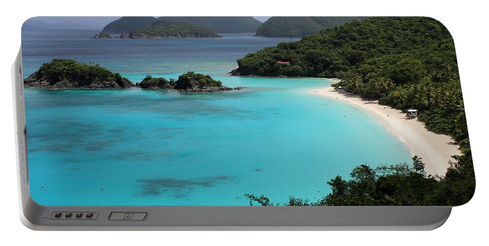 Trunk Bay Portable Battery Charger featuring the photograph Piece Of Paradise by Fiona Kennard