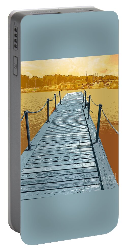 Pier Portable Battery Charger featuring the photograph Pier 4 Image A by Lee Owenby