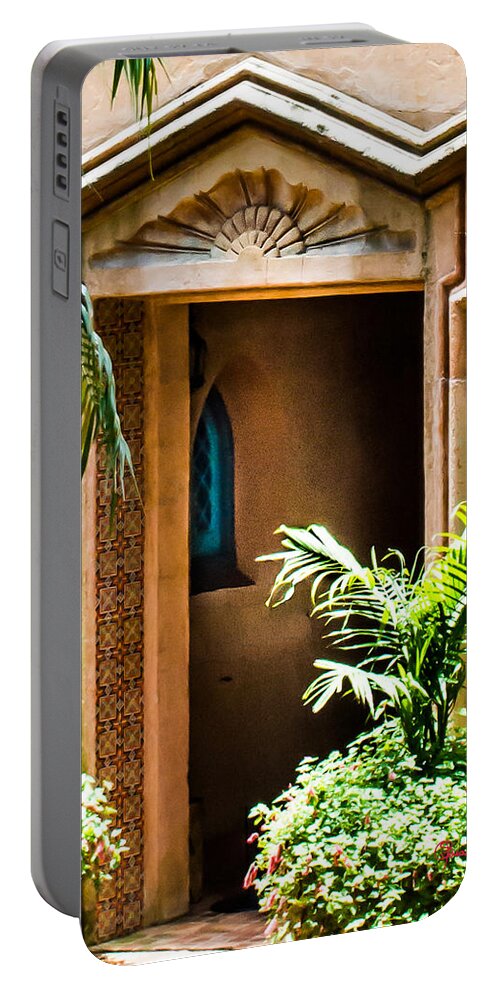 Susan Molnar Portable Battery Charger featuring the photograph Pinewood Estate Entrance by Susan Molnar