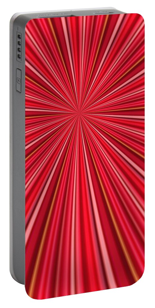 Abstract Portable Battery Charger featuring the photograph Pink Abstract Design by Paul Sale Vern Hoffman