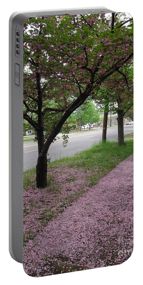 Pink Bloom Portable Battery Charger featuring the photograph Pink Bloom by Christina Verdgeline