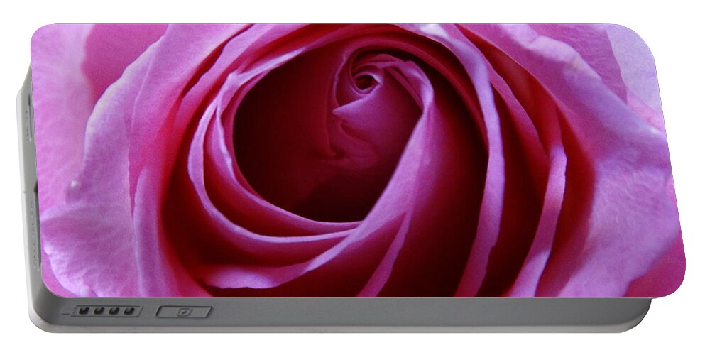 Rose Portable Battery Charger featuring the photograph Pink Rose by Joseph Baril