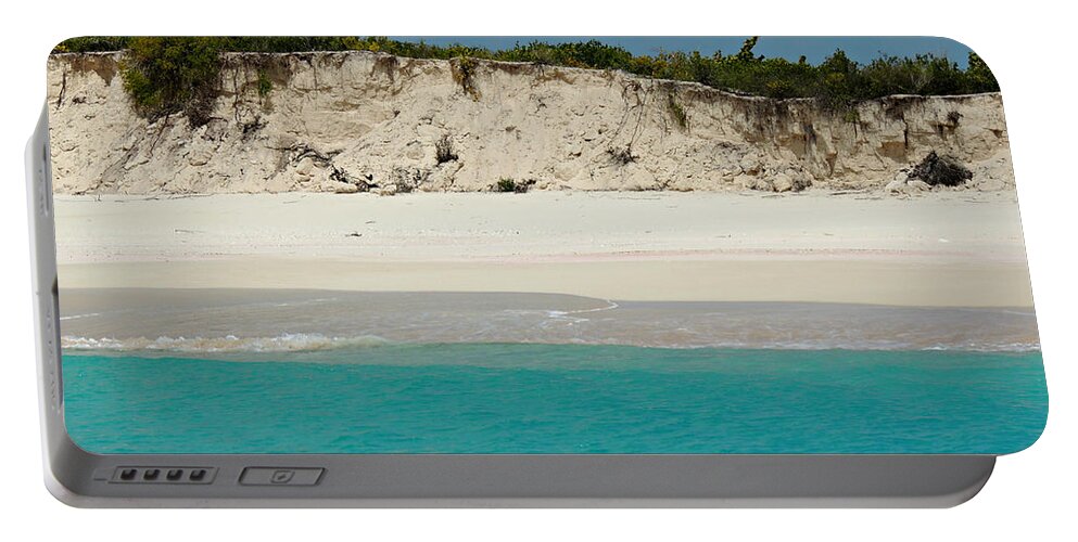 Beach Portable Battery Charger featuring the photograph Pink Sands Beach by Kimberly Perry