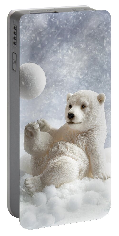 Polar Portable Battery Charger featuring the photograph Polar Bear Decoration by Amanda Elwell