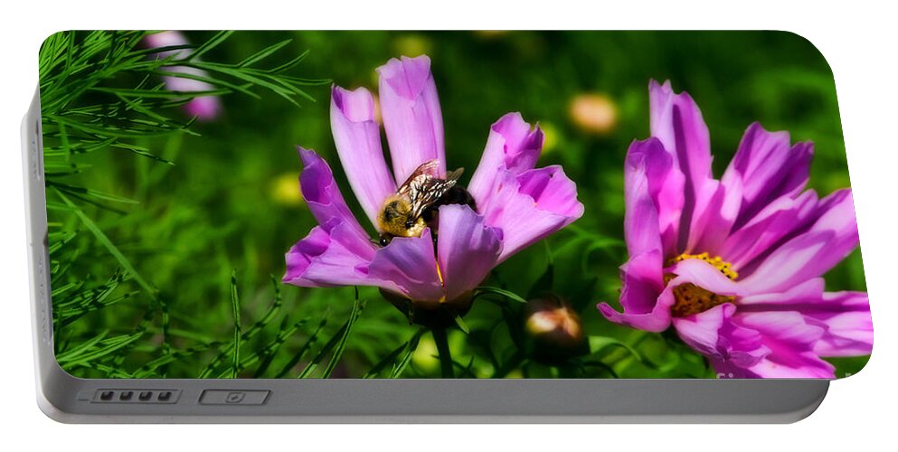 Flower Portable Battery Charger featuring the photograph Pollinating Flowering by Ms Judi