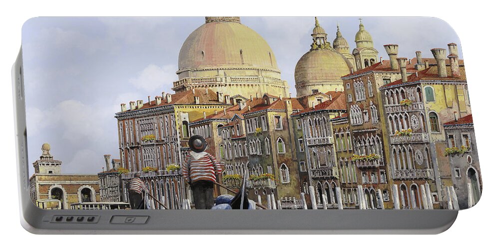 Venice Portable Battery Charger featuring the painting Pomeriggio A Venezia by Guido Borelli