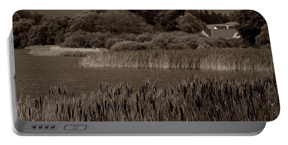 Blato Portable Battery Charger featuring the photograph Pond at Blato by Michael Kirk
