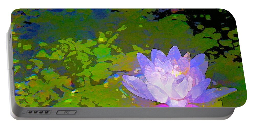 Floral Portable Battery Charger featuring the photograph Pond Lily 29 by Pamela Cooper