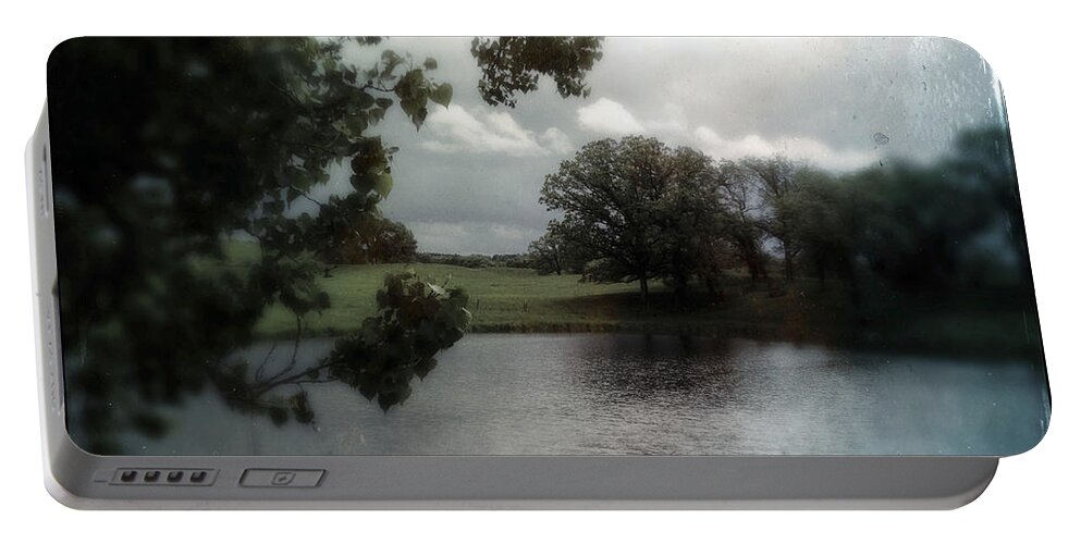 Vintage Portable Battery Charger featuring the photograph Pond On Lake Elmo Road by Tim Nyberg