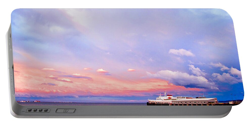 Sunset Portable Battery Charger featuring the photograph Port Angeles Sunset by Niels Nielsen