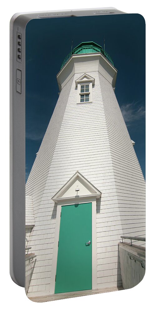 Buildings Portable Battery Charger featuring the photograph Port Dalhousie Lighthouse 9057 by Guy Whiteley