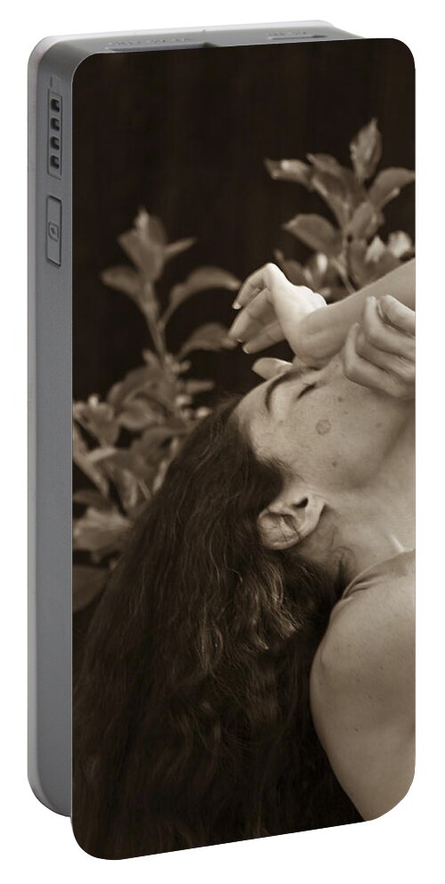 Feminine Portable Battery Charger featuring the photograph Portrait 8 by Catherine Sobredo