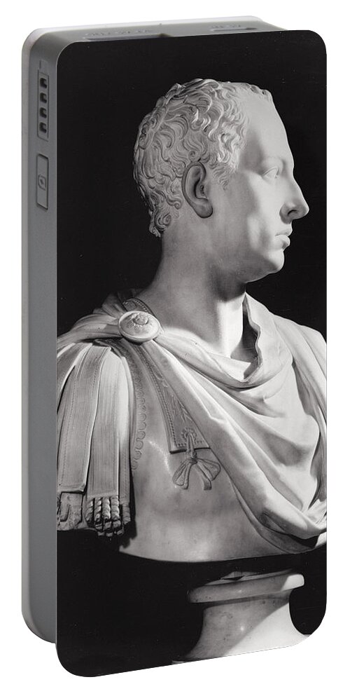Antonio Canova Portable Battery Charger featuring the photograph Portrait Bust Of Francis I 1708-65, Holy Roman Emperor by Antonio Canova