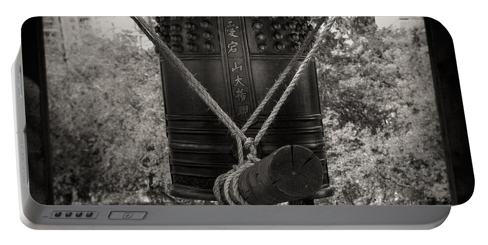 Prayer Bell Portable Battery Charger featuring the photograph Prayer Bell by Darryl Dalton