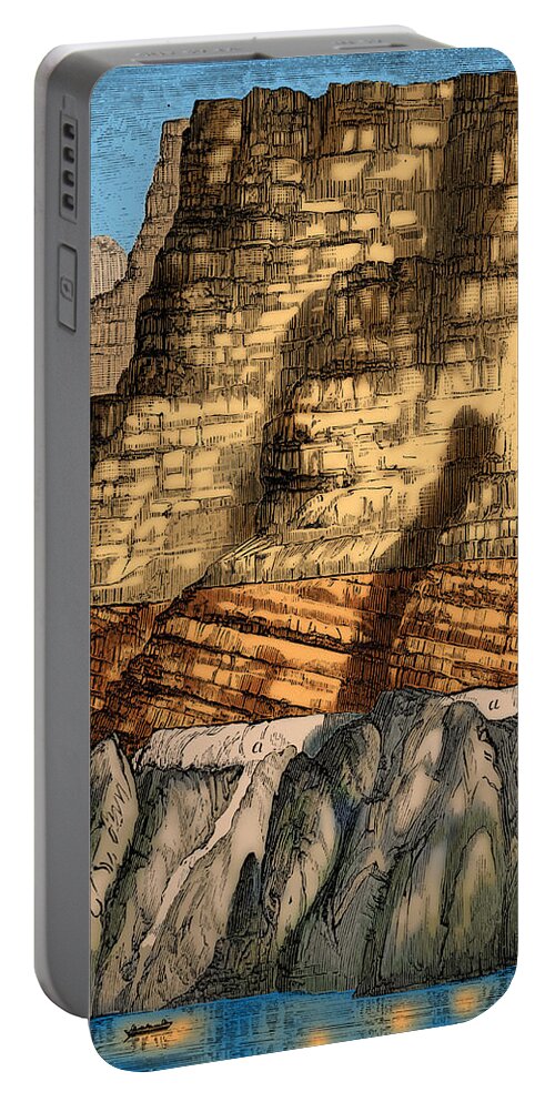 Geology Portable Battery Charger featuring the photograph Precambrian And Paleozoic Strata by Science Source