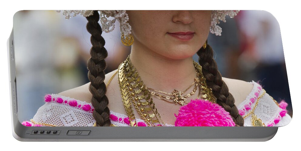 People Portable Battery Charger featuring the photograph Proud Panama Lady by Heiko Koehrer-Wagner