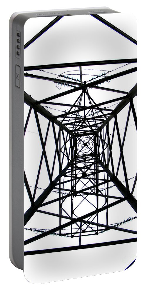 Pylon Portable Battery Charger featuring the photograph Pylon by Nina Ficur Feenan