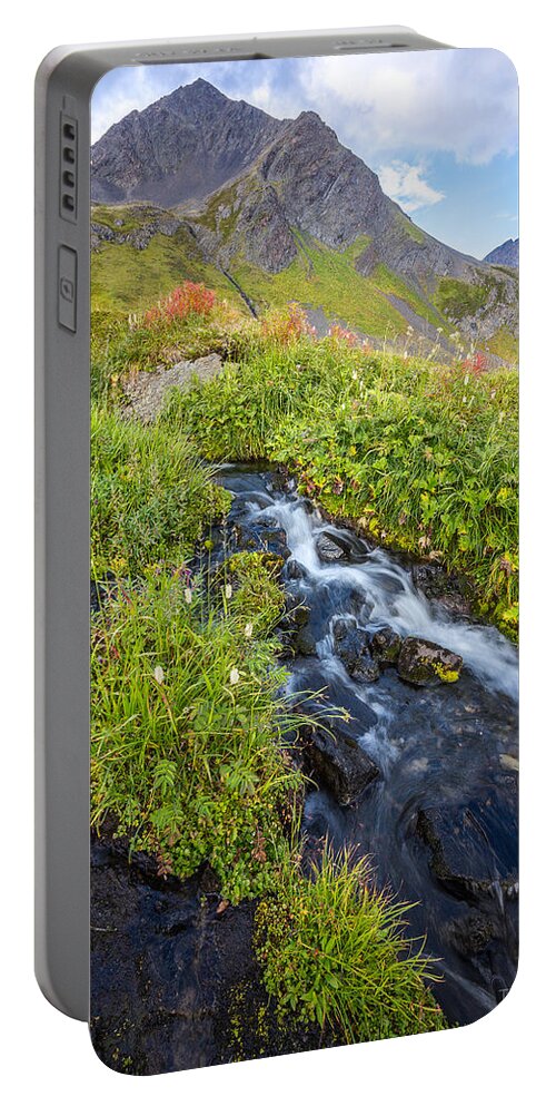 Alaska Portable Battery Charger featuring the photograph Pyramid Point by Tim Newton