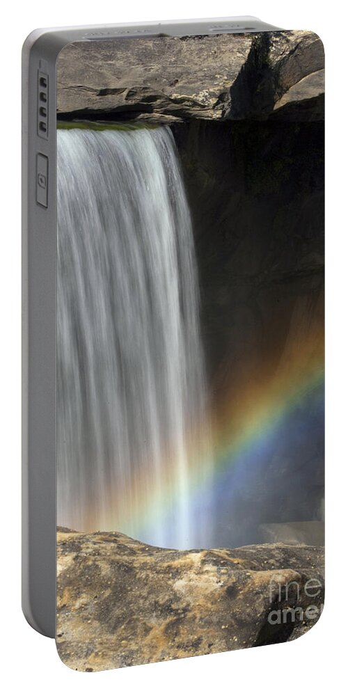 Corbin Portable Battery Charger featuring the photograph Rainbow Falls by Bob Phillips
