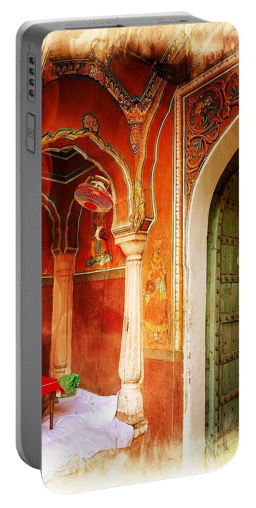 Jeweller Portable Battery Charger featuring the photograph Rajasthani Jewelry India Jaipur by Sue Jacobi