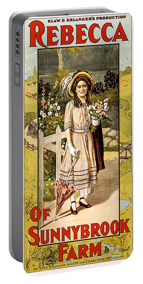 Lithograph Portable Battery Charger featuring the photograph Rebecca of Sunnybrook Farm by Diana Powell