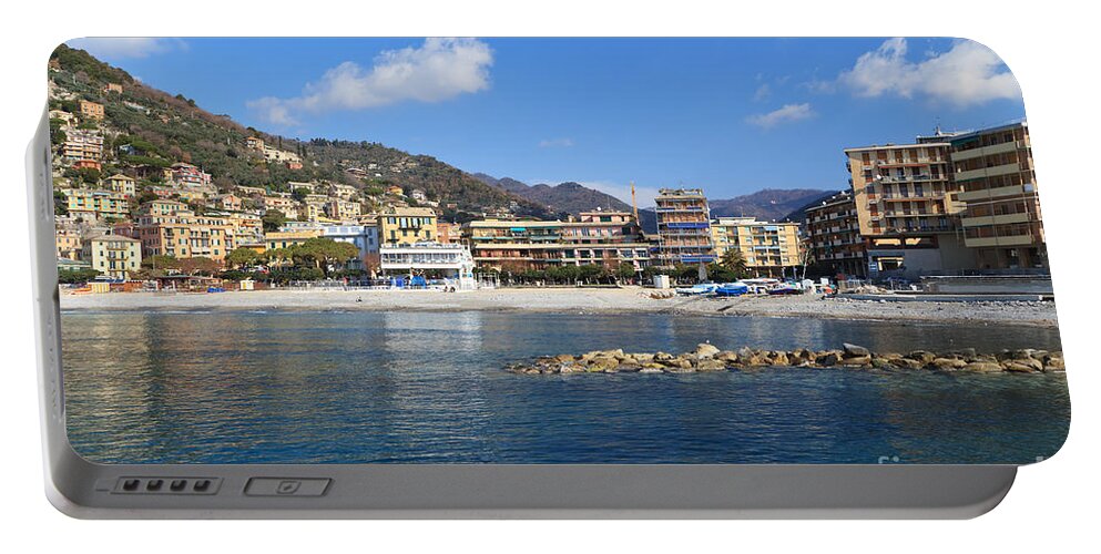Architecture Portable Battery Charger featuring the photograph Recco waterfront by Antonio Scarpi