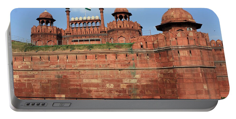 India Portable Battery Charger featuring the photograph Red Fort New Delhi India by Aidan Moran