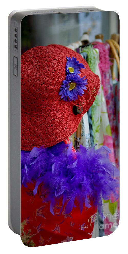 Boa Portable Battery Charger featuring the photograph Red Hat Society by Amy Cicconi