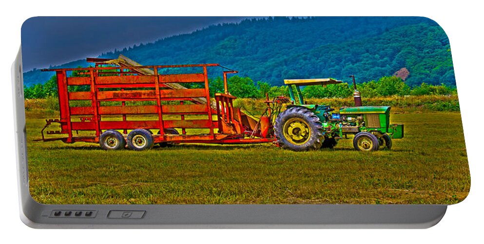 Farm Tractor Portable Battery Charger featuring the photograph Redwood CA by Richard J Cassato