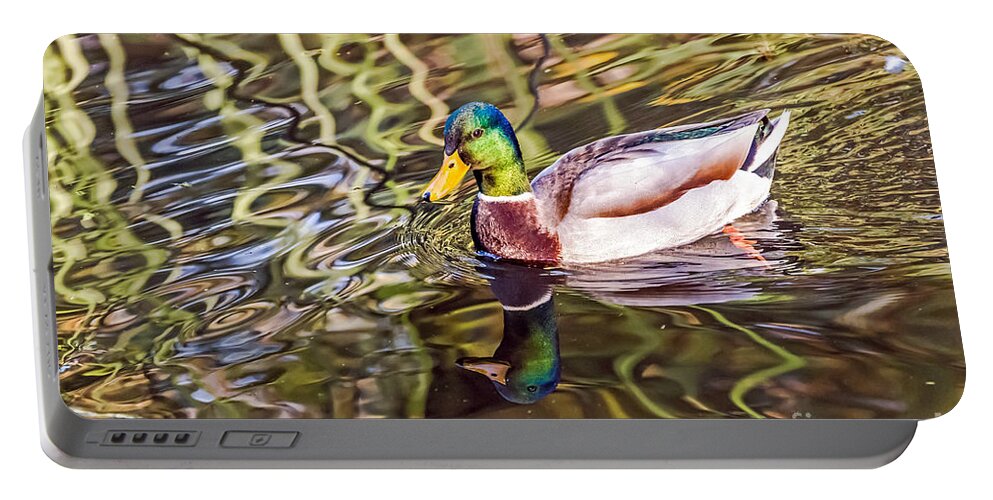 Bird Portable Battery Charger featuring the photograph Reflected by Kate Brown