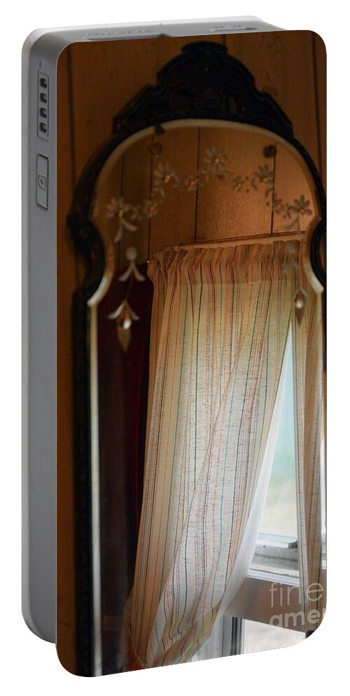 Window Portable Battery Charger featuring the photograph Reflection by Lynellen Nielsen