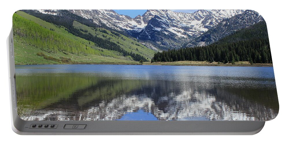 Piney Lake Portable Battery Charger featuring the photograph Reflection Of Beauty by Fiona Kennard