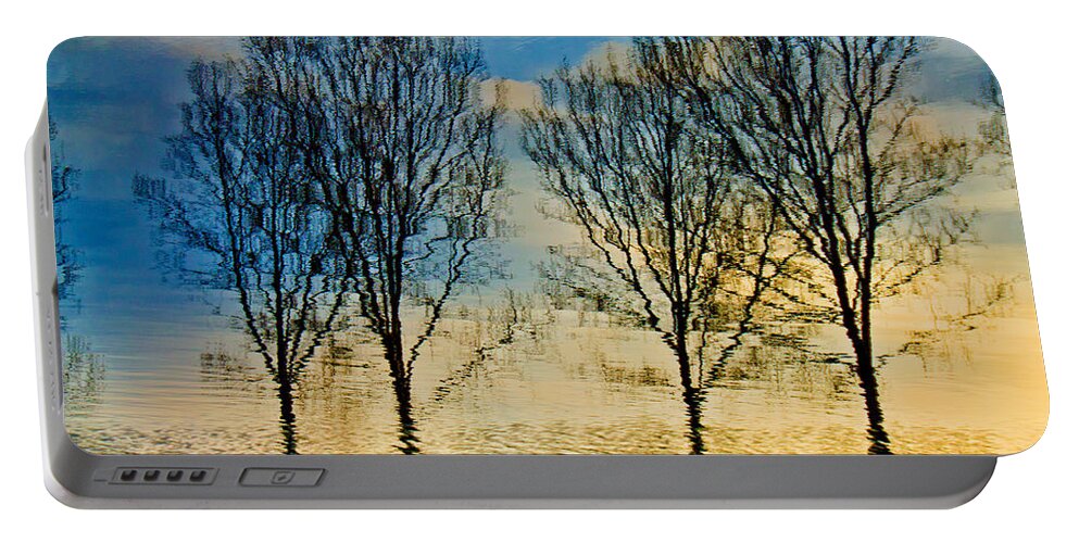 Landscape Portable Battery Charger featuring the photograph Reflections by Adriana Zoon