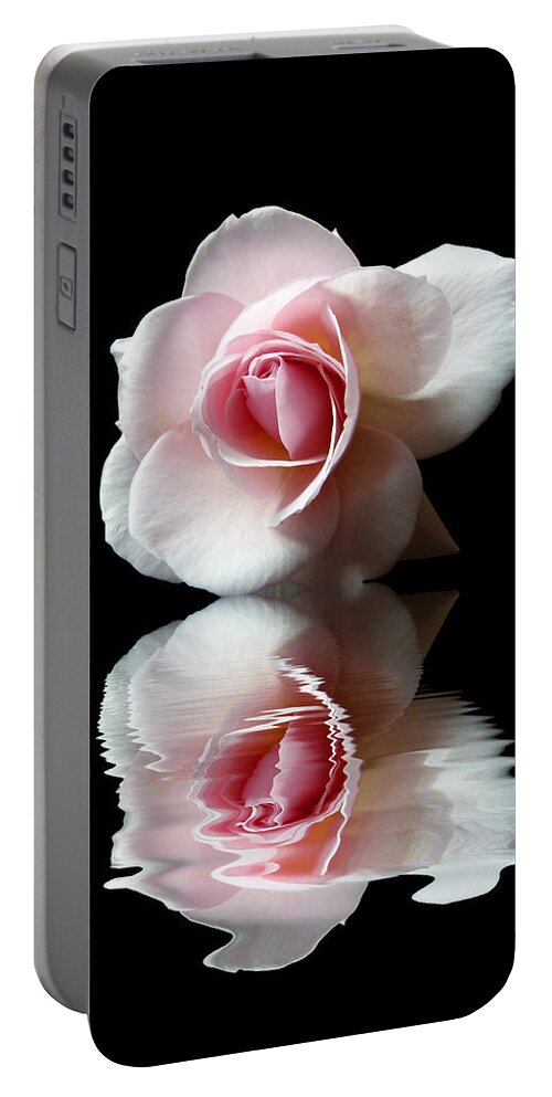 Rose Portable Battery Charger featuring the photograph Reflections of a Rose by Lynn Bolt