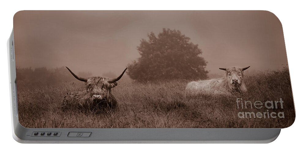 Linsey Williams Portable Battery Charger featuring the photograph Resting Beasts by Linsey Williams