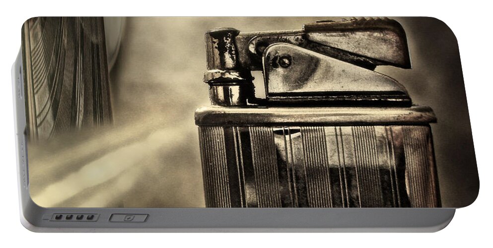 Lighter Portable Battery Charger featuring the photograph Retro Deco by John Anderson