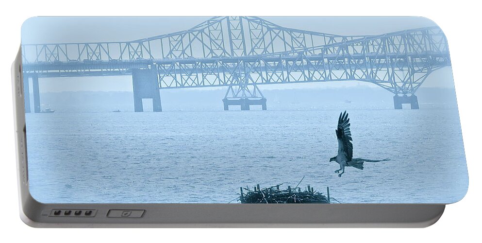 Osprey Portable Battery Charger featuring the photograph Returning Home by Nancy Patterson
