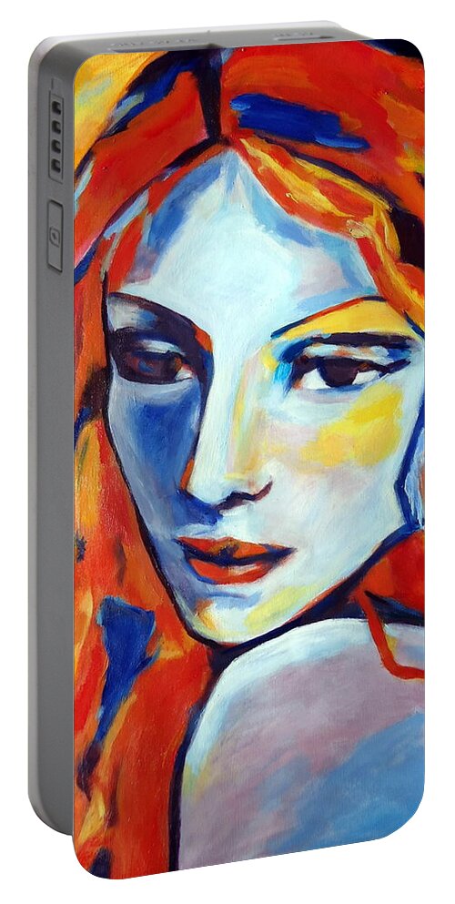 Art Portable Battery Charger featuring the painting Reverie by Helena Wierzbicki
