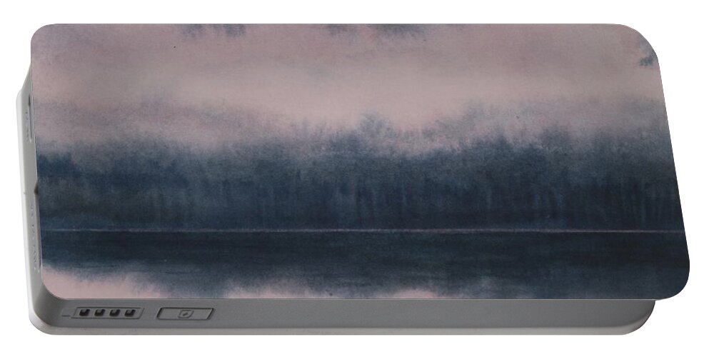 Canadian Landscape Portable Battery Charger featuring the painting Right Place at the Right Time by Heather Gallup