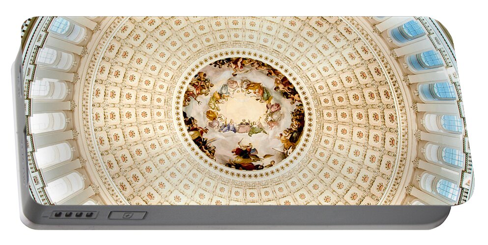 Washington Dc Portable Battery Charger featuring the photograph Ring Around the Capitol by Greg Fortier