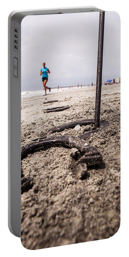 Ringer Portable Battery Charger featuring the photograph Ringer by Sennie Pierson