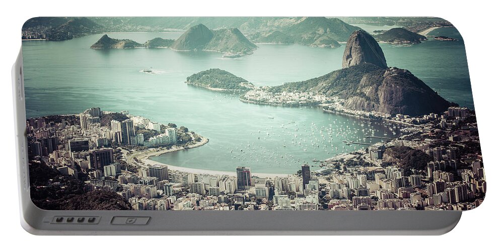  Brazil Portable Battery Charger featuring the photograph Rio de Janeiro by Mariusz Prusaczyk