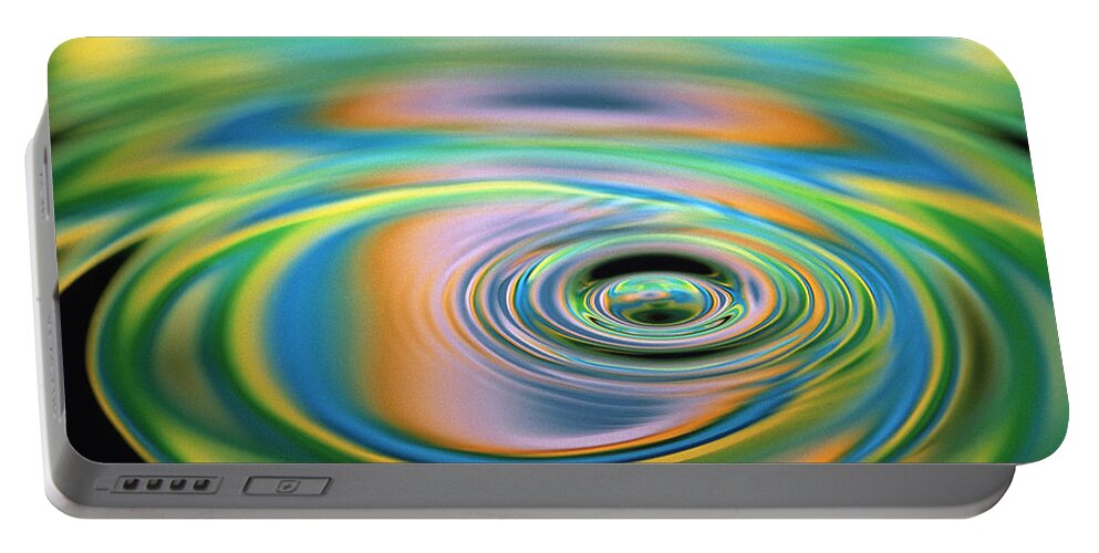 Droplet Portable Battery Charger featuring the photograph Ripples by Michael Abbey