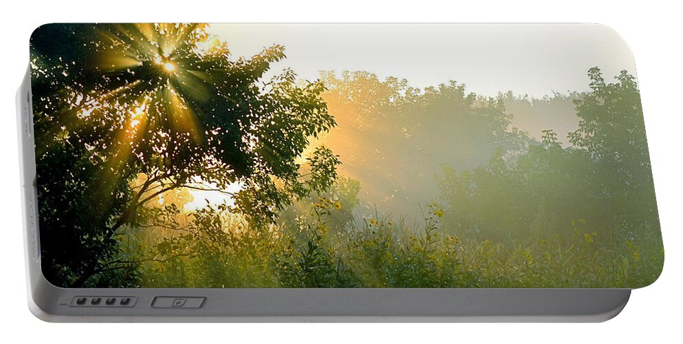Color Photography Portable Battery Charger featuring the photograph Rise and Shine by Sue Stefanowicz