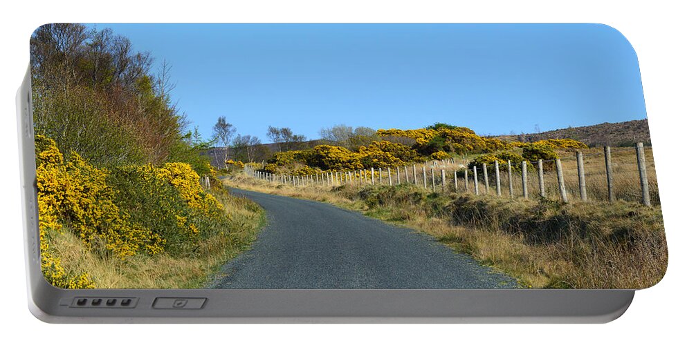 Ireland Portable Battery Charger featuring the photograph Road to Ladies Brae by Lisa Blake