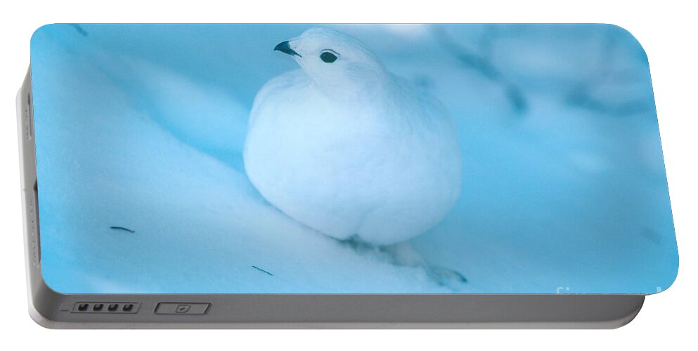 Rock Ptarmigan Portable Battery Charger featuring the photograph Rock Ptarmigan by Art Wolfe